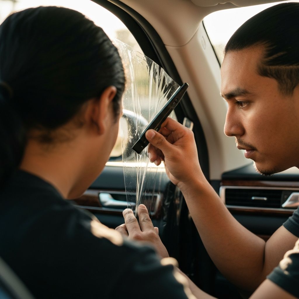 Window tint installation