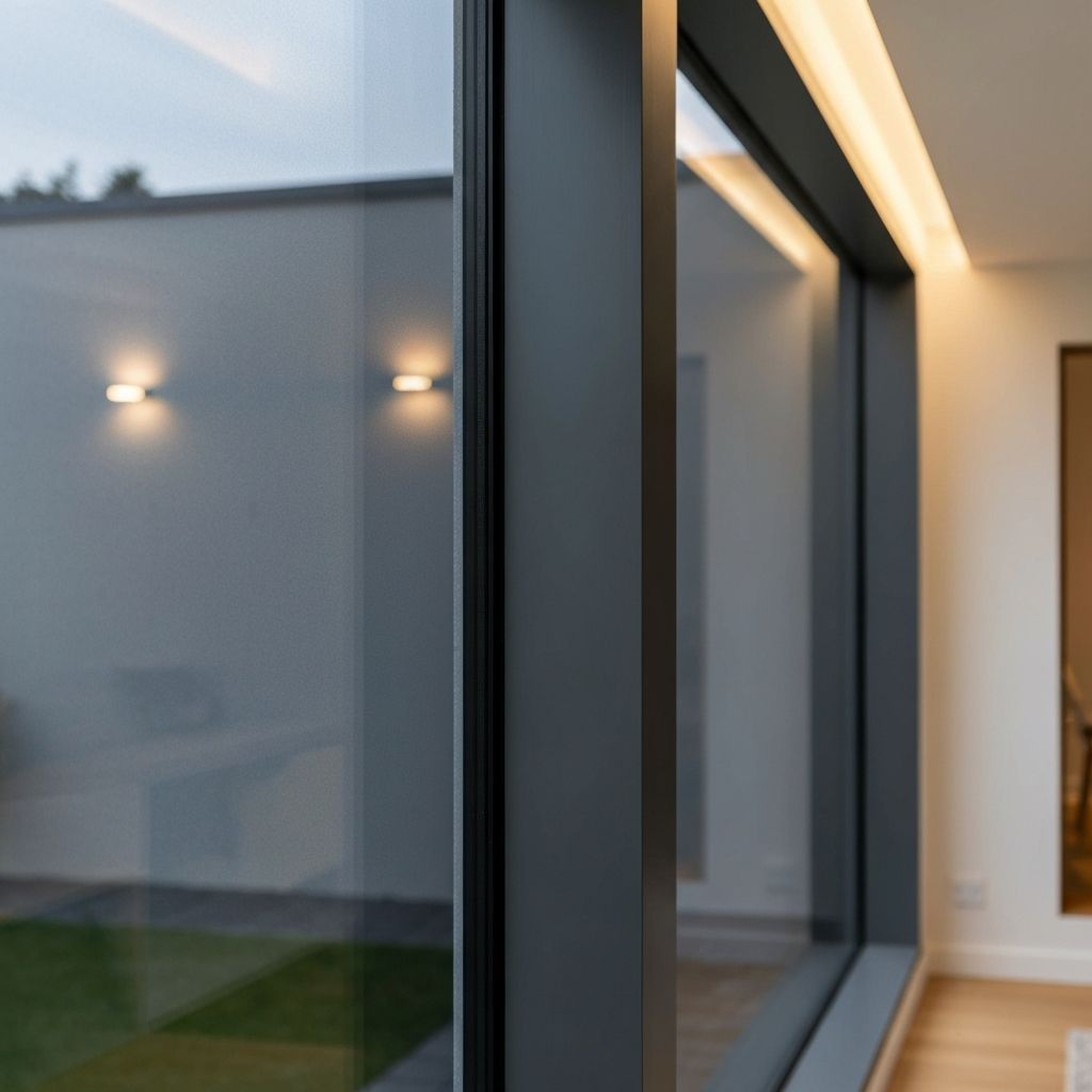 Solar window film on home